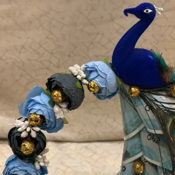 Peacock Money Platter – Premium Wedding Shagun & Money Gift