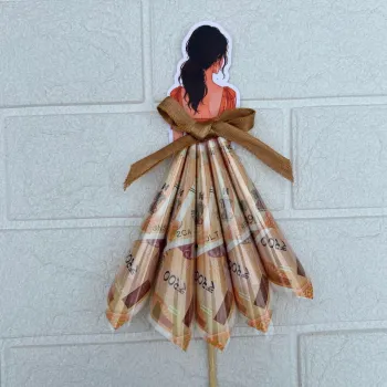 Money Bouquet Doll – Rakhi Cash Gift for Sister