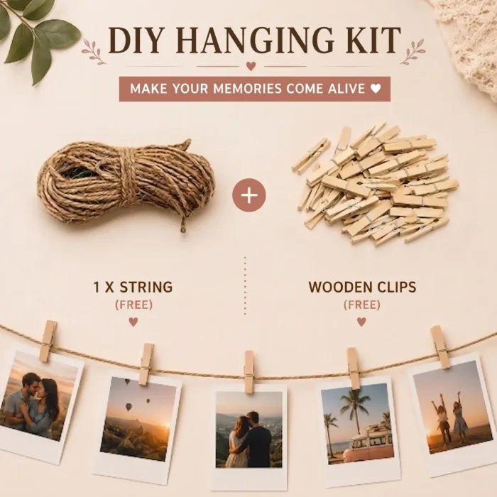 DIY Polaroid Photo Hanging Kit