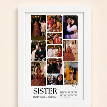 Rakhi Photo Frame for Sister
