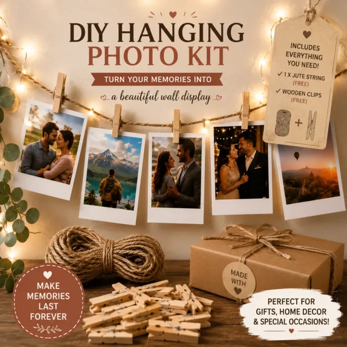 DIY Polaroid Photo Hanging Kit